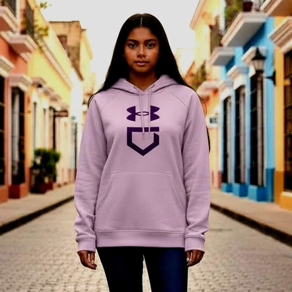 Under Armour Girls Lavender Pullover Hoodie - Size: XL Youth
